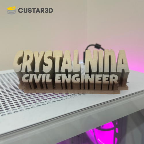 Gradient Desk Standee