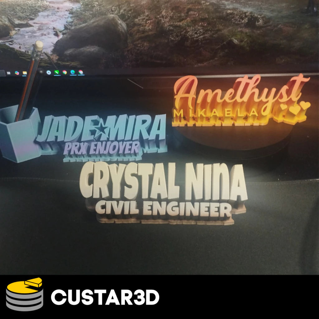 Gradient Desk Standee