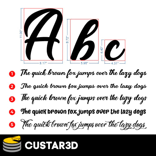 Custom Letter Cutout (Sold per Letter)