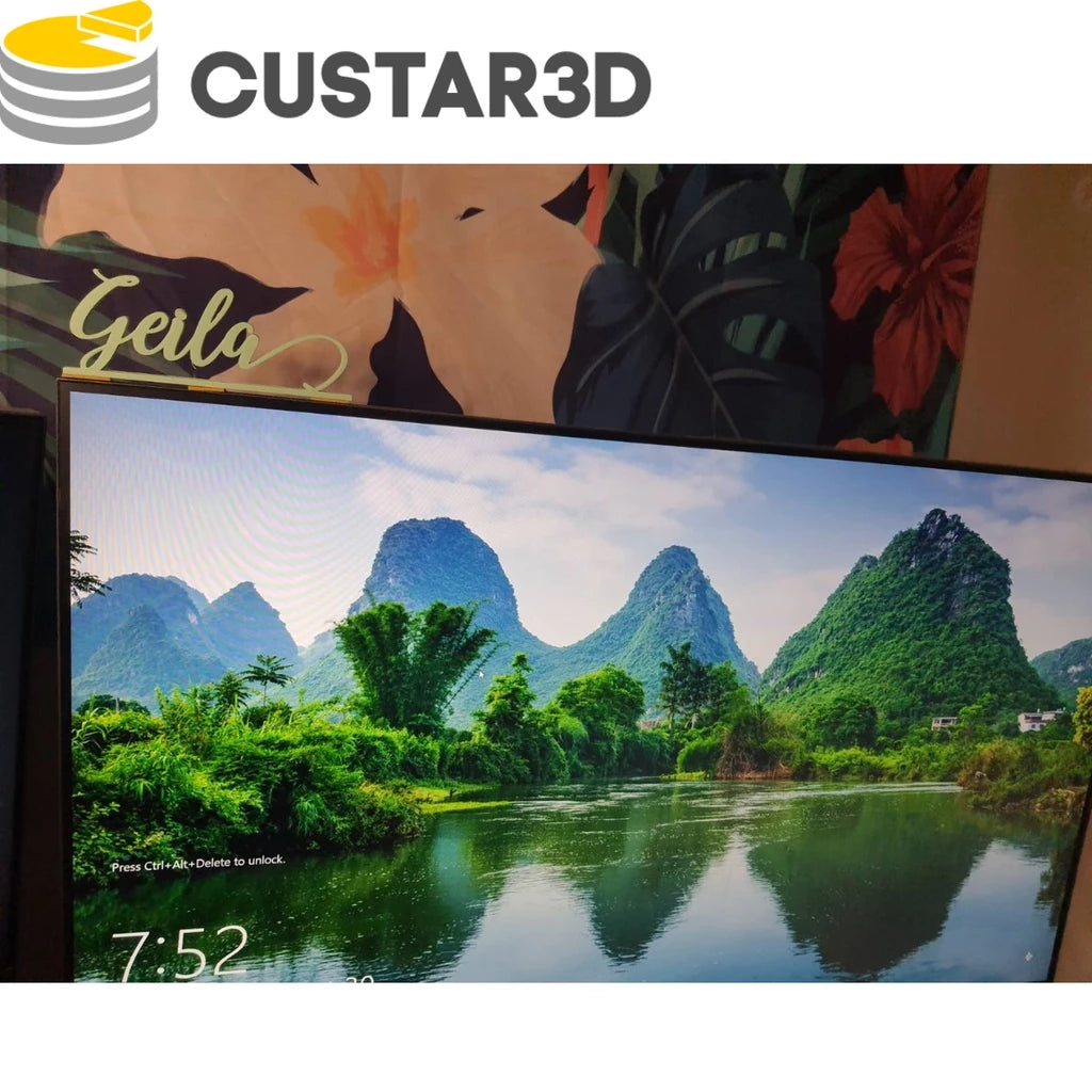Personalized Monitor Topper