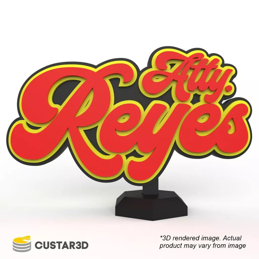 Multi-Color Desk Standee (Up to 4 Colors)